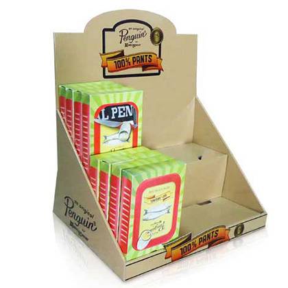 Tabletop Cardboard PDQ Counter Display for Convenience Store