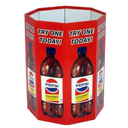 Round Point Purchase Cardboard Dump Bin Display