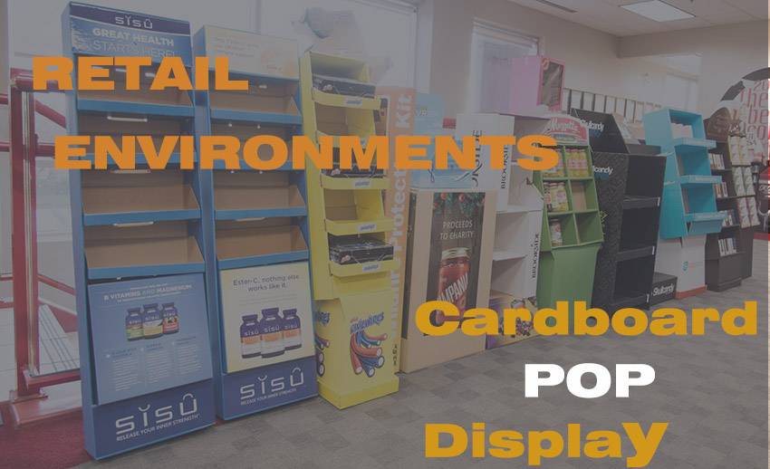 Elegant Promotional Cardboard POP Display Boxes and Floor Standing Display Units