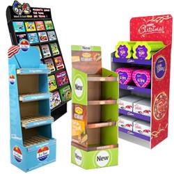 Cardboard Retail Floor Display Stand