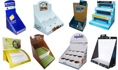 Custom Retail Corrugated Cardboard Counter Display Manufacturers