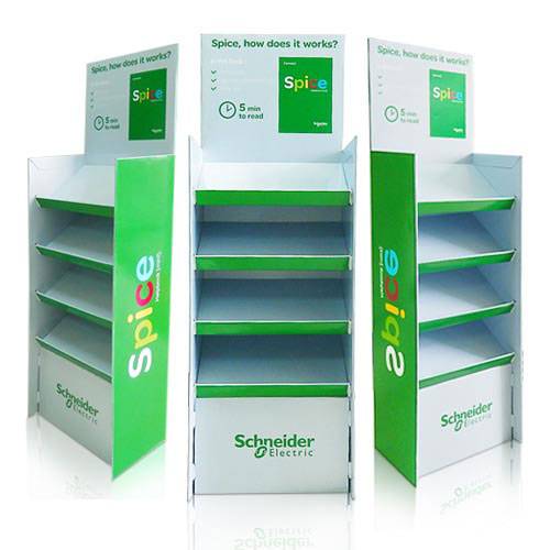 Pos Retail Cardboard Floor Display Stand