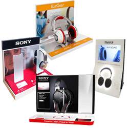 Headphone Retail POS Display Stand