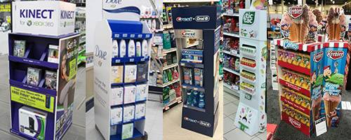 POS Retail Cardboard Floor Stand Displays