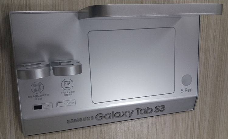 Samsung Tab S3 Silver Acrylic Lighted Display Stand