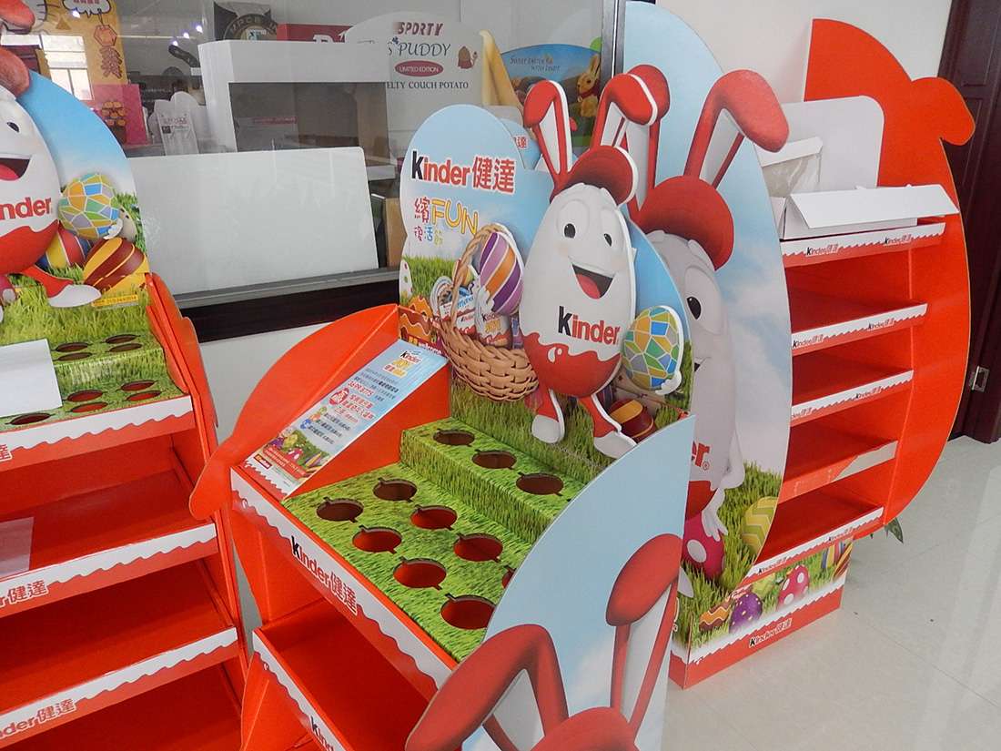 Kinder Retail Stores POS Display Shelves