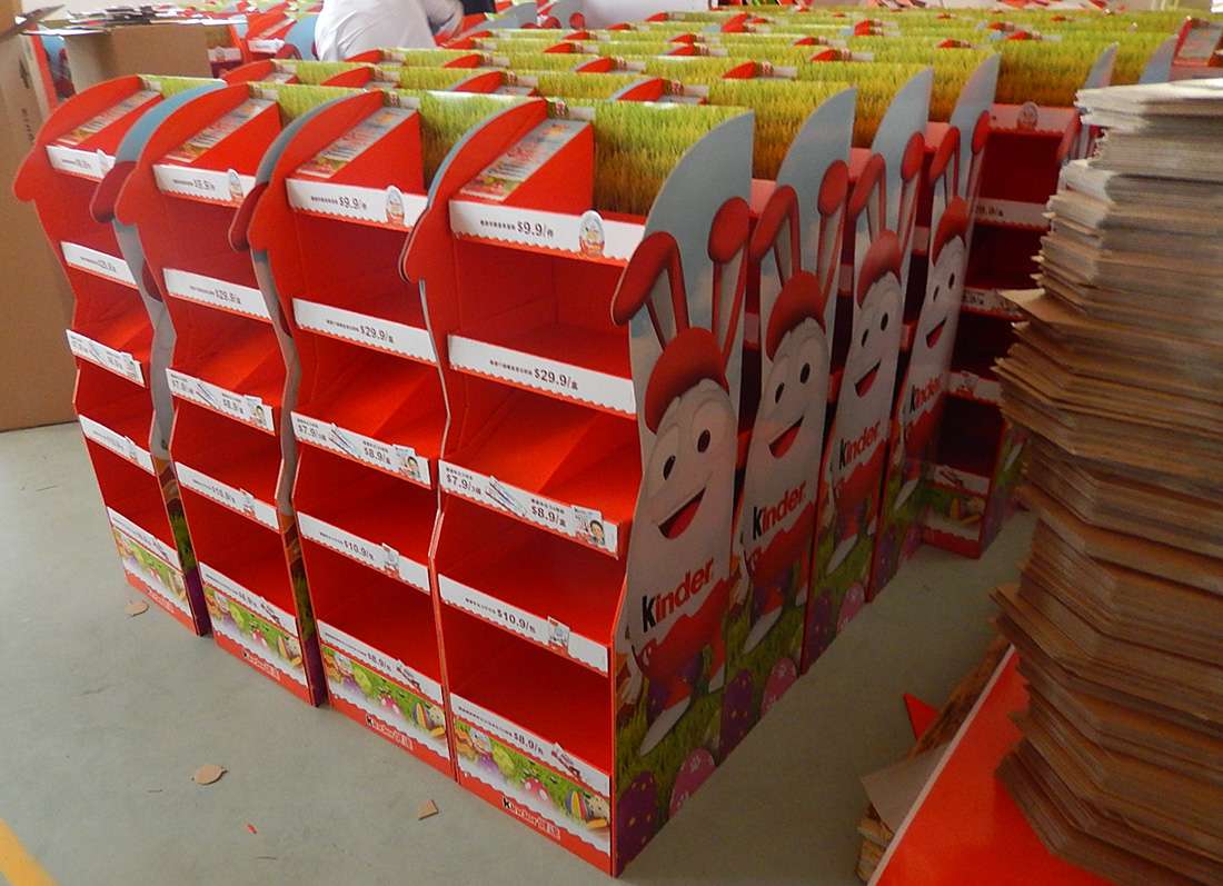 Kinder Retail Stores POS Display Shelves