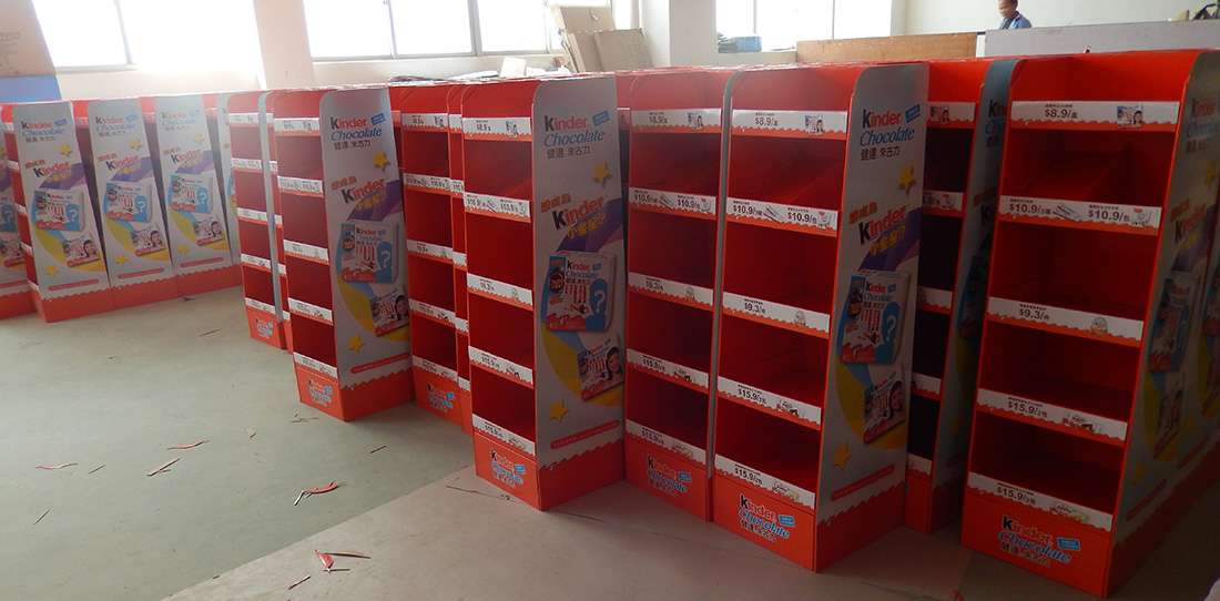 Kinder Retail Stores POS Display Shelves