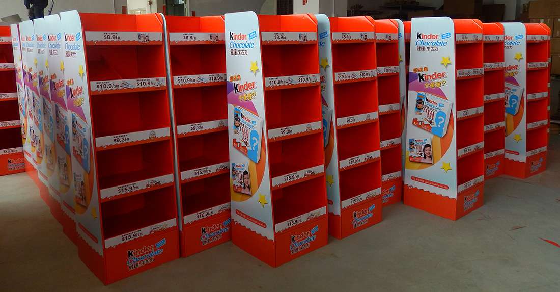 Kinder Retail Stores POS Display Shelves