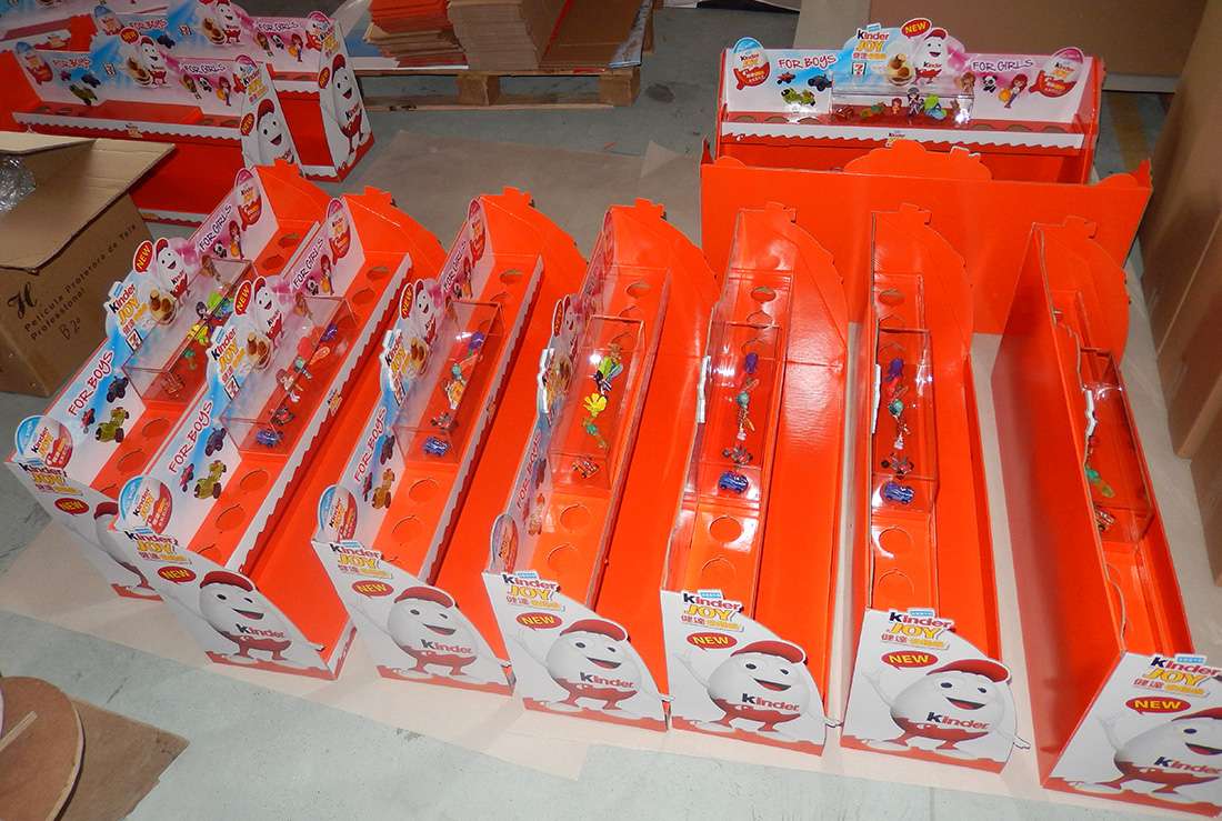 Kinder Retail Stores POS Display Shelves