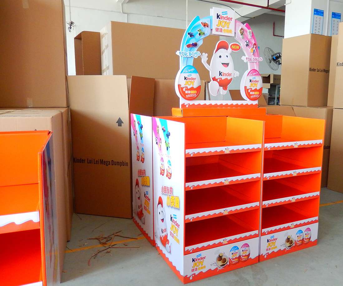 Kinder Retail Stores POS Display Shelves