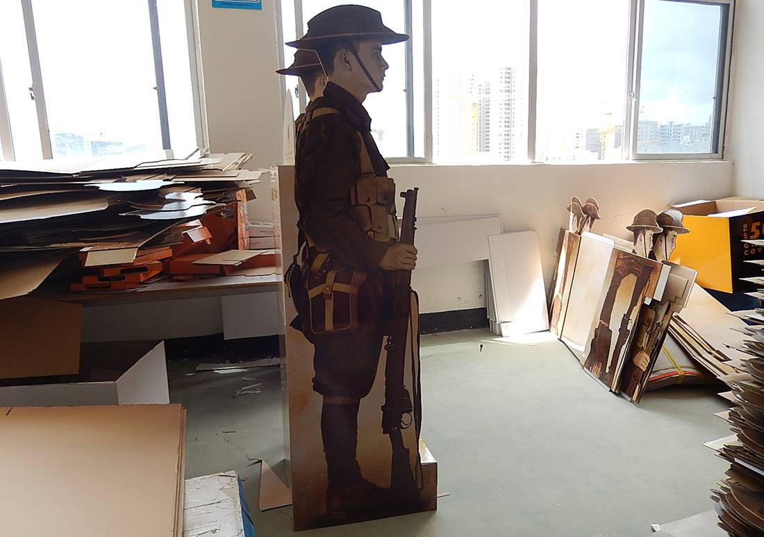 Australia in The Great War Retail Corrugated Cardboard Display Stands