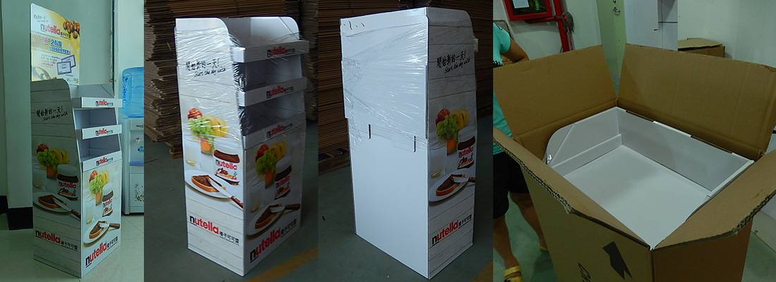 Nutella Nutrition POS Retail Cardboard Floor Display Stand