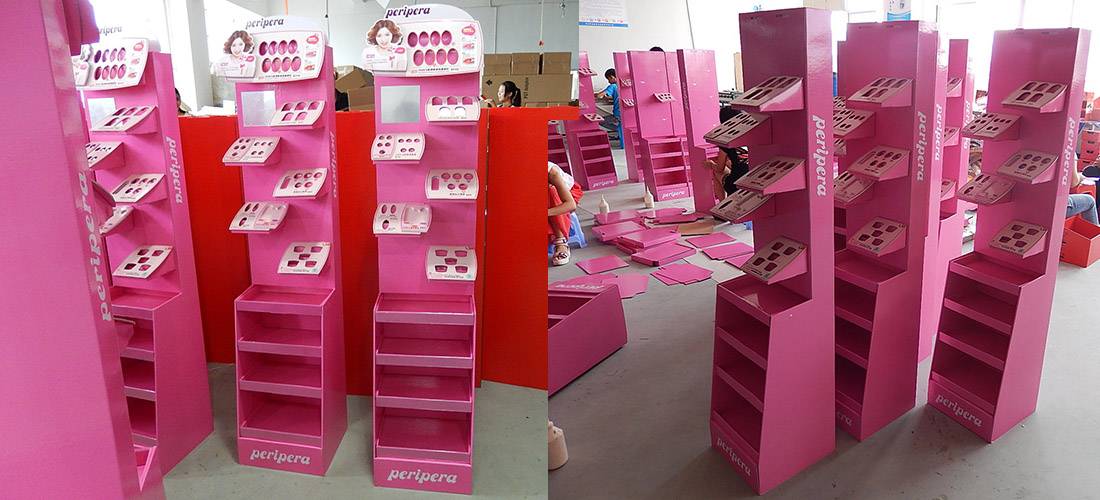 PeriPera Lip Tint Retail Floor Display Stand