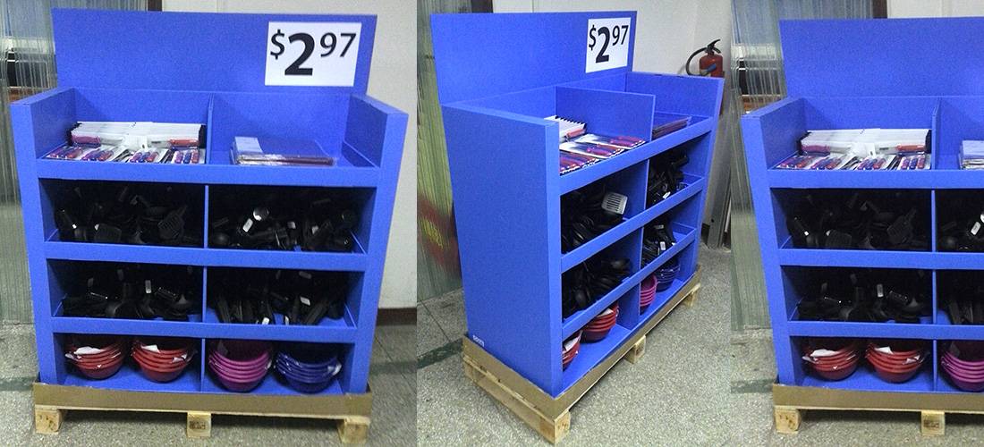 Walmart Point of Sale Cardboard Pallet Display