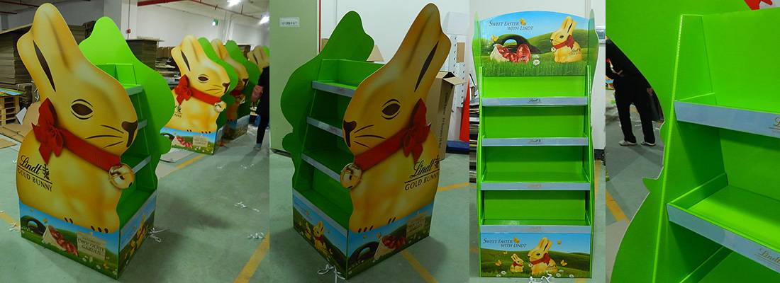 Lindt Chocolate Easter Promotion POS Retail Corrugated Mega Display