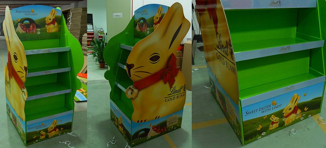 Lindt Chocolate Easter Promotion POS Retail Corrugated Mega Display
