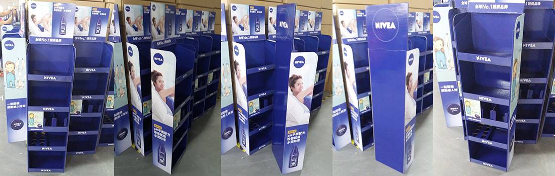 Nivea stock corrugated displays