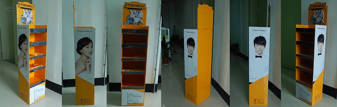 TonyMoly Korean Cosmetics Cardboard Floor Display Stand