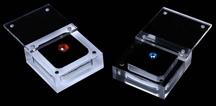 Acrylic Jewelry Crystal Box Storage Gift Case Display