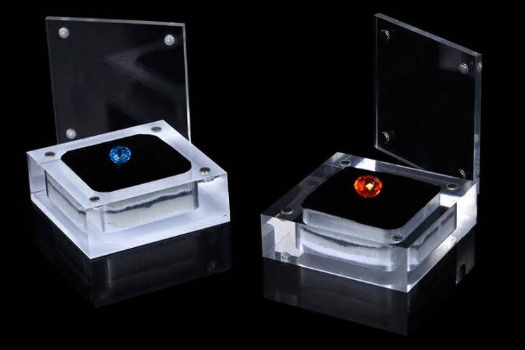 Acrylic Jewelry Crystal Box Storage Gift Case Display