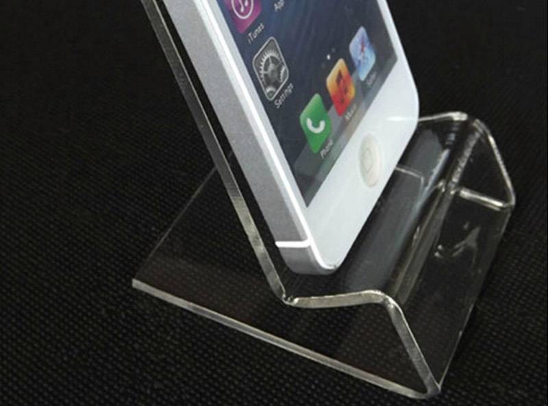 Mobile Cell Phone Clear Acrylic Display Stand Mount Holder