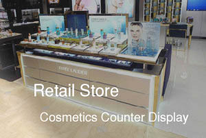 Retail Store Cosmetics Counter Display