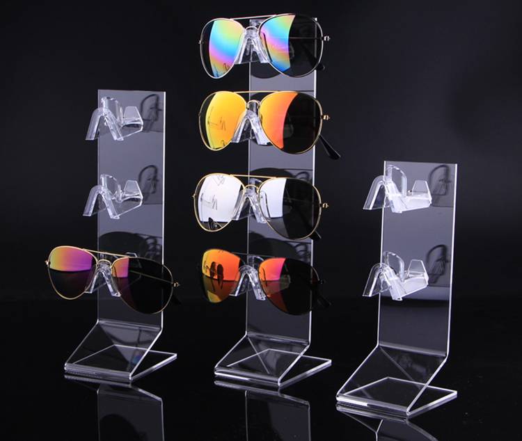 Single Tier Sunglasses Eyeglasses Square display stand Clear Acrylic 
