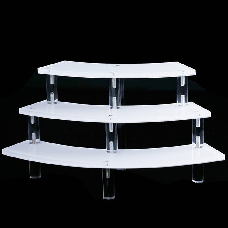 2 Tier Step Acrylic Display Riser Stand Jewellery Shoes Retail Counte 