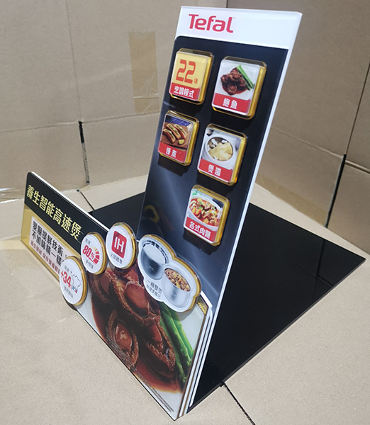 Tefal kitchen appliances acrylic display stand