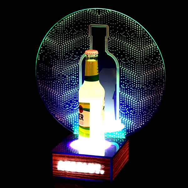 Supermarket Creative Merchandising Beer Bottle Stand