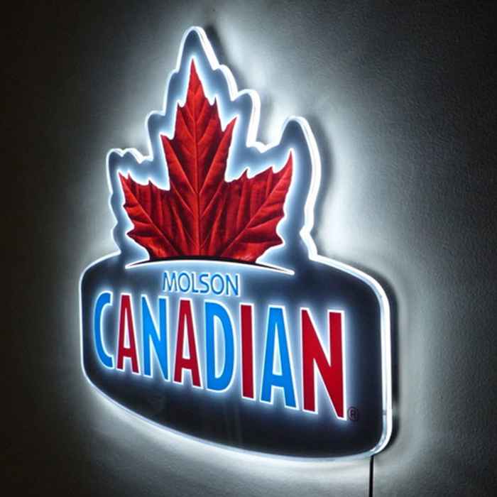 Molson Canadian Logo Led Edge Glow Sign