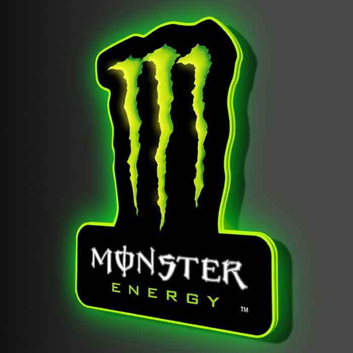 Monster Energy Drink Logo Led Edge Glow Sign