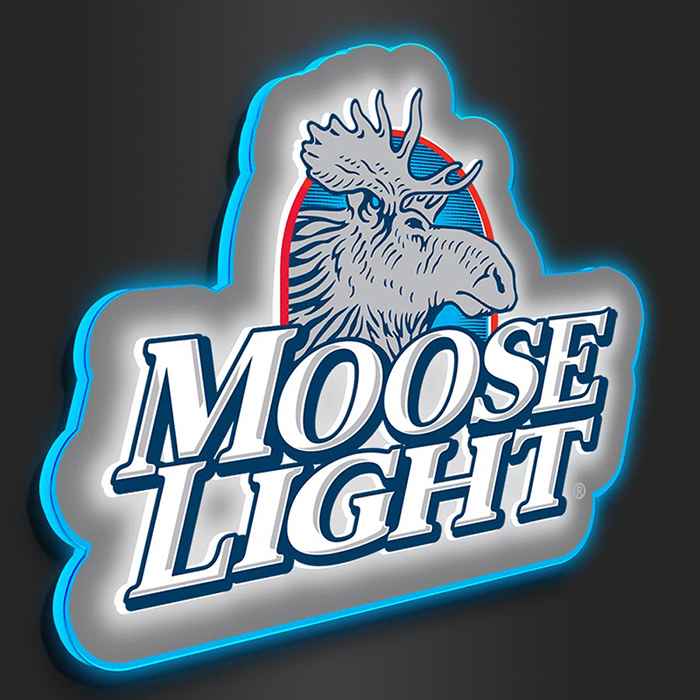 Moose Light Logo Led Edge Glow Sign