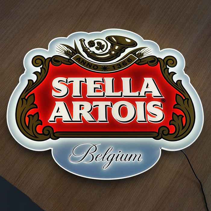 Stella Artois Belgium Lager Led Edge Glow Sign