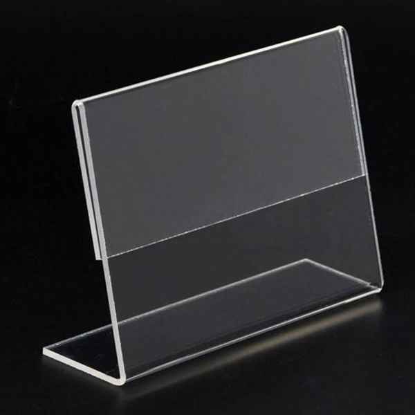 Slant Back Acrylic Sign Holder