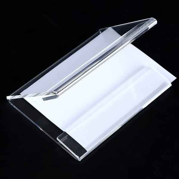 V Shaped Clear Double Sided Table Tent