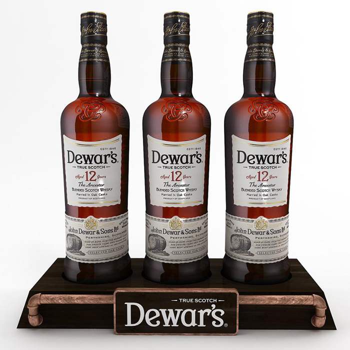 Dewar's 12 years Whisky Counter Display Rack