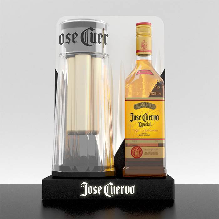 Jose Cuervo Gold Tequila Counter Glorifier Display