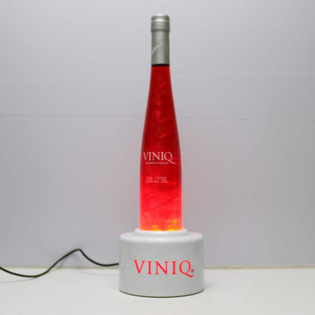 Viniq Glow Shimmery Liqueur Bottle Glorifier Display