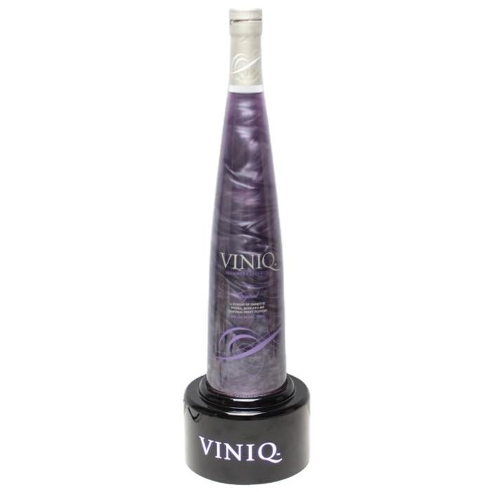 Viniq Original Shimmery Liqueur Light Up Bottle Display