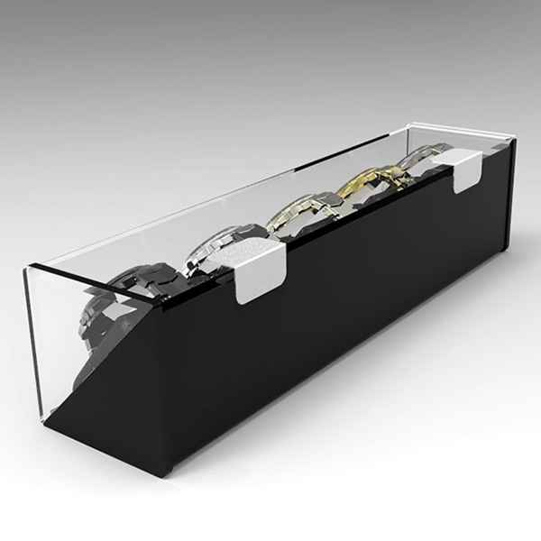 Counter-top Black Acrylic Multi Watch Display Box