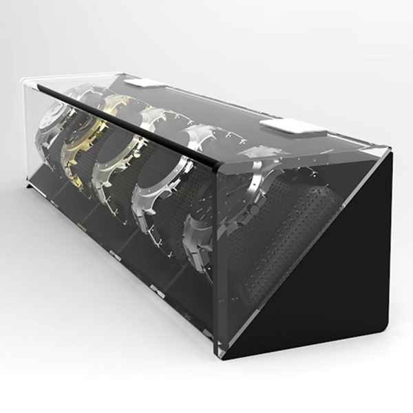 Counter-top Black Acrylic Multi Watch Display Box