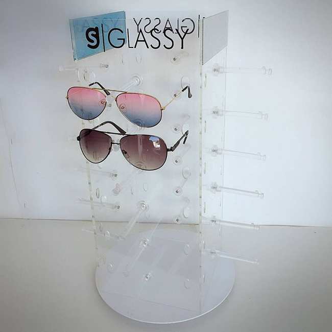 Eyeglass Displayers: Sunglass Spinning Display Tower