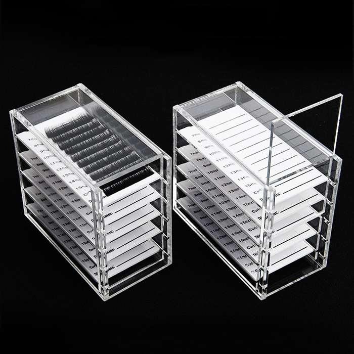 Clear Acrylic Makeup Jewelry Storage Box Dustproof Cosmetic Organizer with  Lid Drawer Multifunctional Makeup Brush Holder