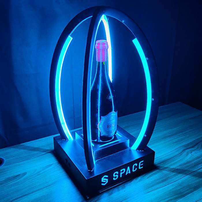 Custom Rechargeable Led Acrylic Bottle Presenter Display Base Bar Nightclub  Wine Champagne Vip Bottle Presenter Display Rack - Buy Bottle