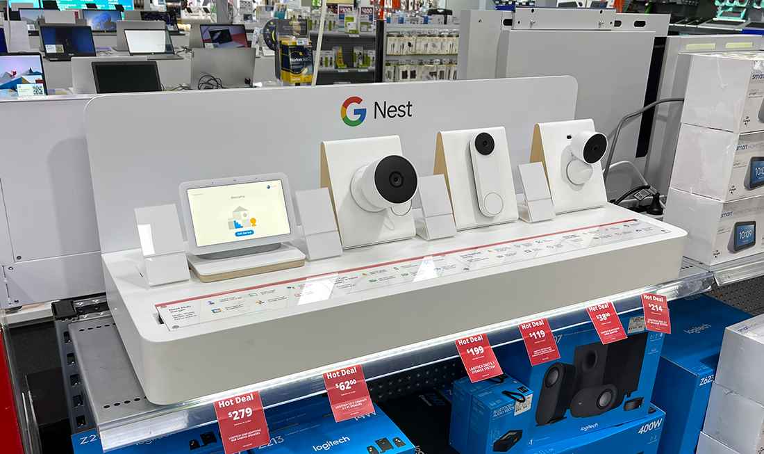 Google Nest Surveillance Camera Display Rack